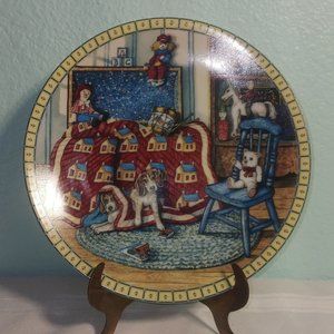 Vintage 1991 Cozy Country Corners Hide and Seek Decorative Plate